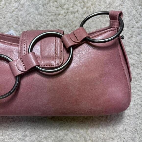 Urban Outfitters Silence + Noise Y2K Poppy O-Ring Shoulder Bag Pink NWT - Picture 6 of 9